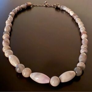 Jay King Graduated Gray Agate Necklace | .925 Sterling | 19” + Extender